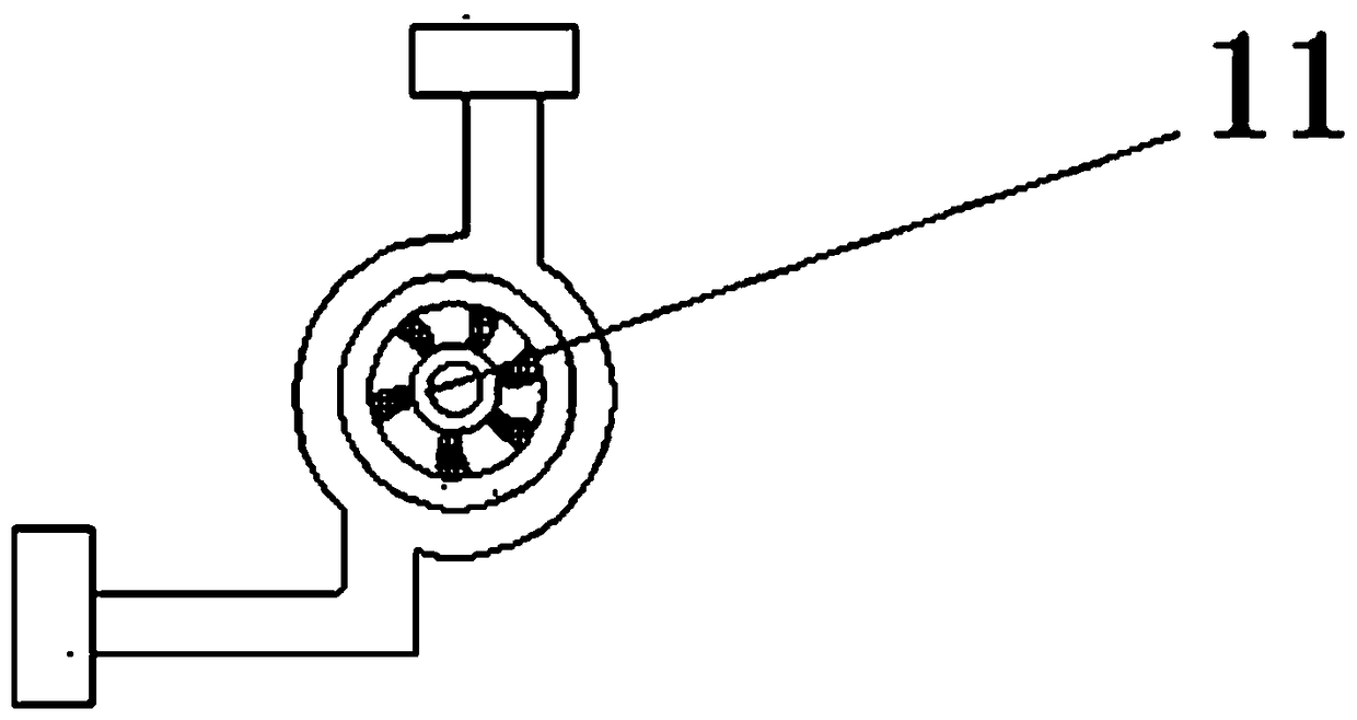 Waste gas filtering device