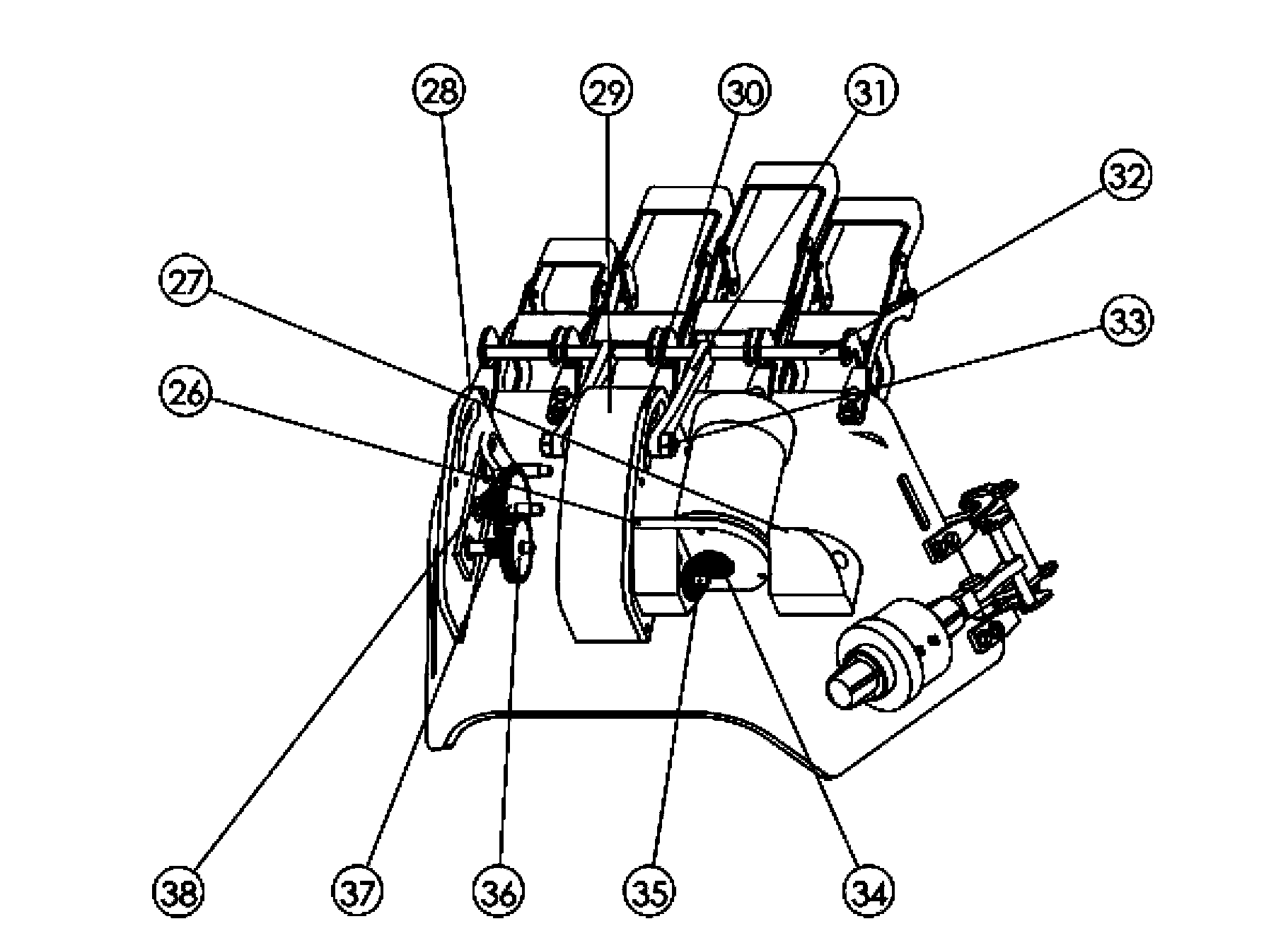 Exoskeleton type biofeedback hand function training device