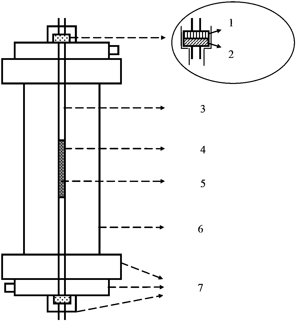 Tubular metallic membrane reactor and application thereof