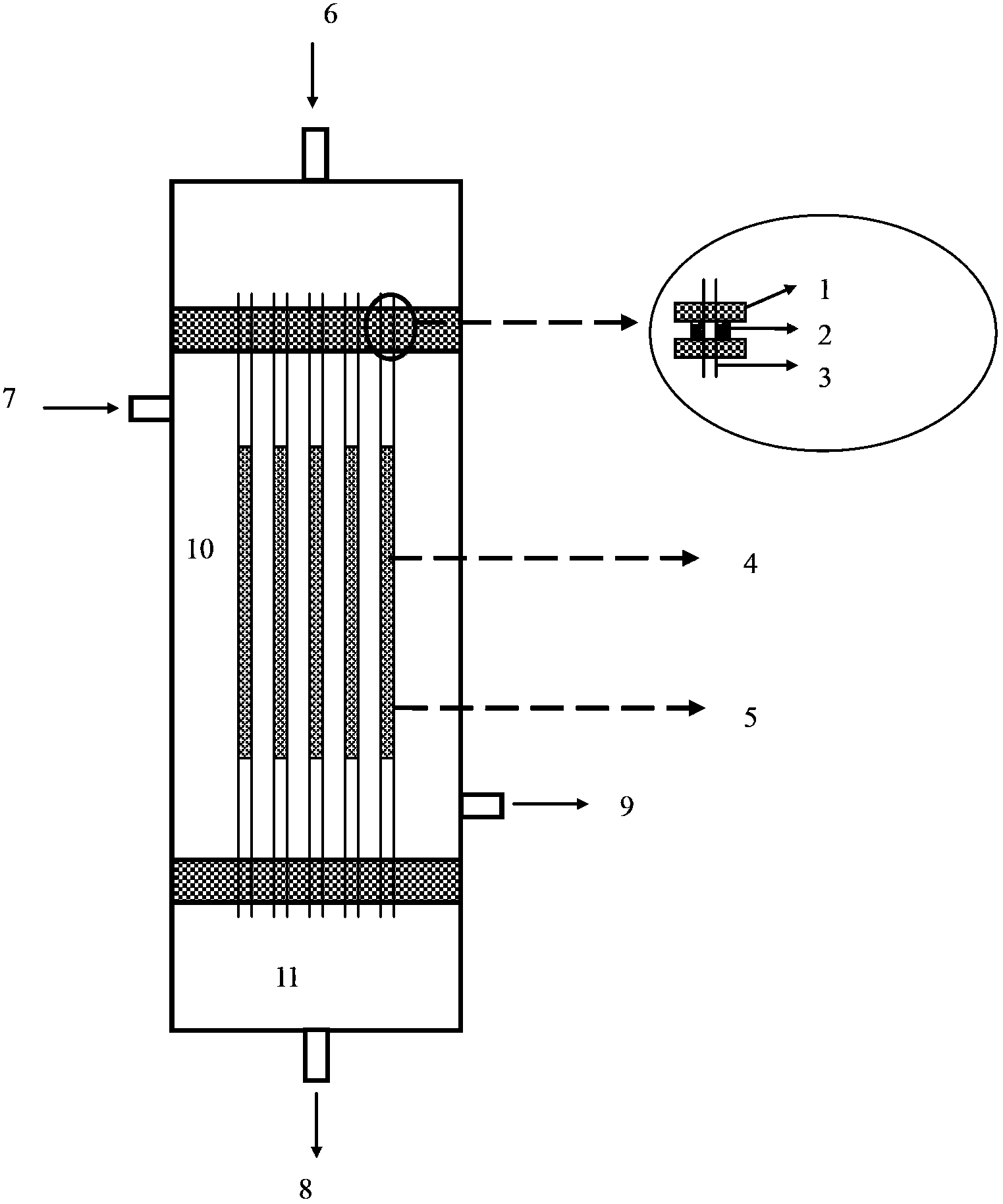 Tubular metallic membrane reactor and application thereof