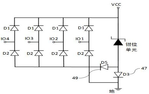 ESD (Electro-Static Discharge) protection circuit of high-frequency signal port and power management system