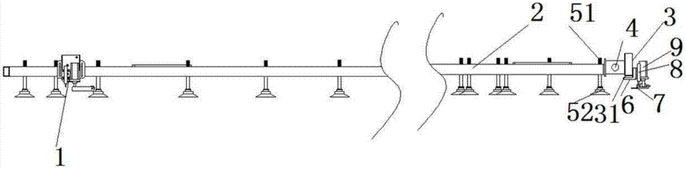 Sheet material thickness measurement device