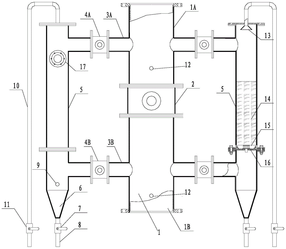 Pressure equalizing bidirectional filter and working method thereof