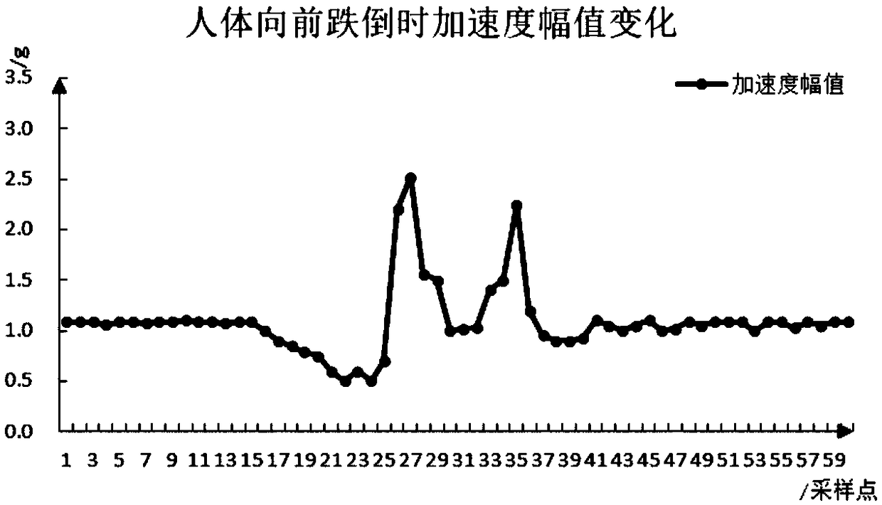 Safety protection terminal and system with tumbling recognition function