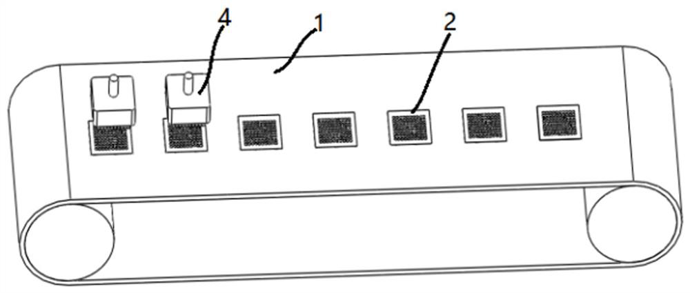 Positioning pattern transfer etching device and etching method thereof