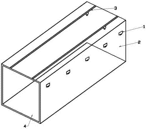 High-wear-resistance container for electric repair tower storage and transportation