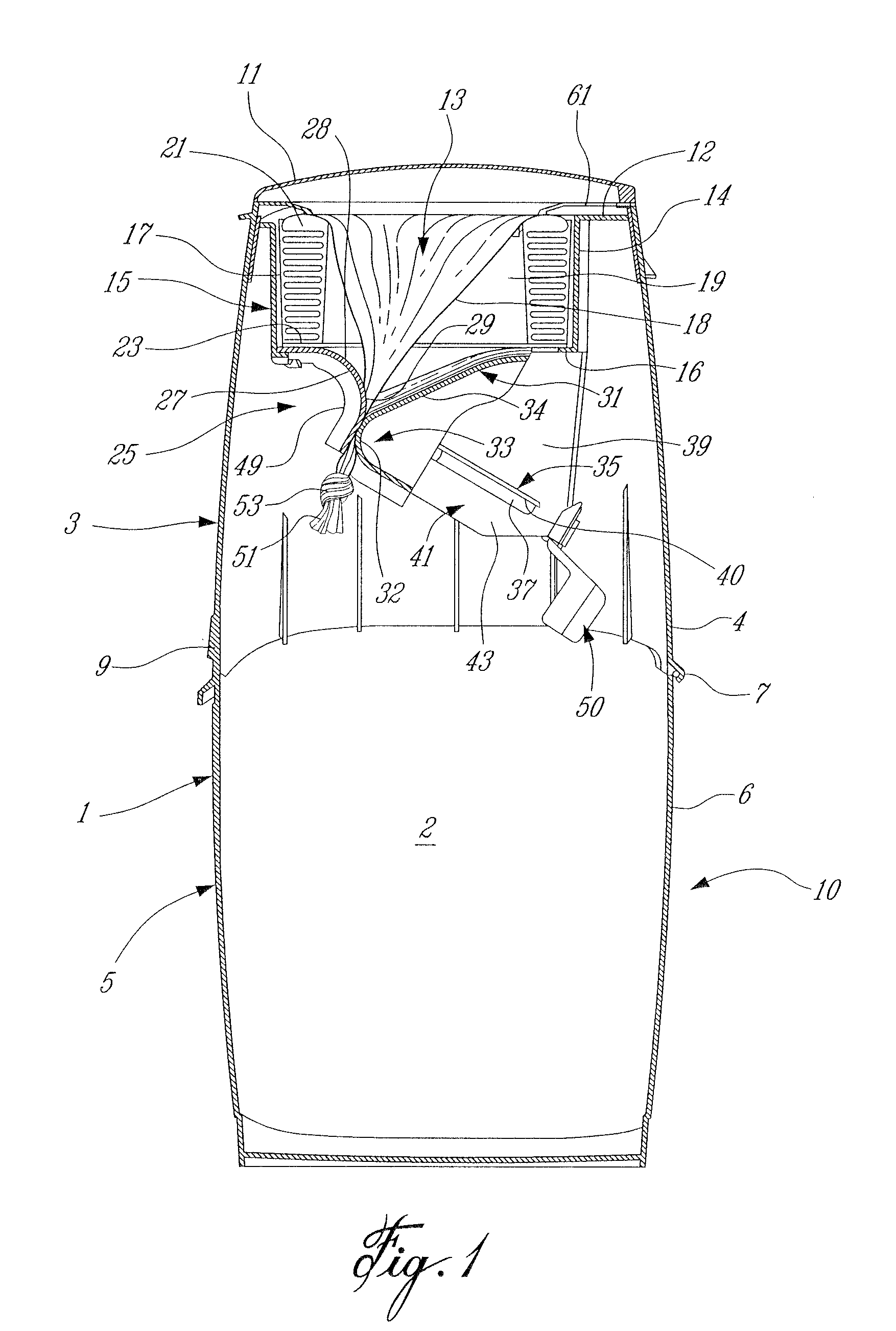 Apparatus for packing disposable objects into an elongated tube of flexible material