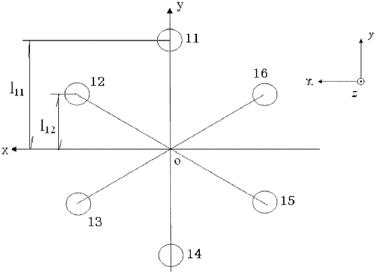 Discrete input decoupling device of six-rotor unmanned aerial vehicle (UAV) and control system containing device