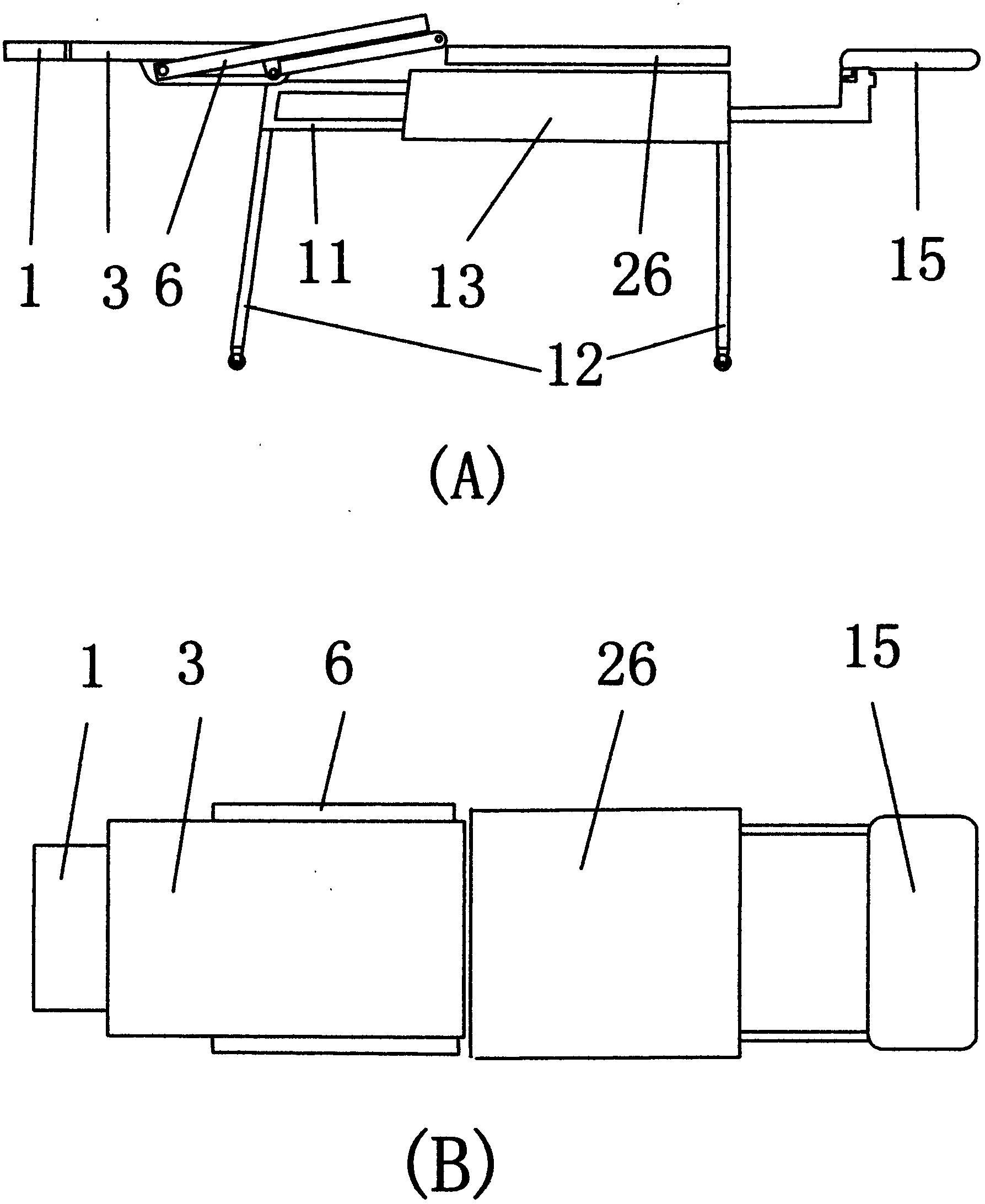 Computer chair associated with chair, computer desk and flat-panel display bracket