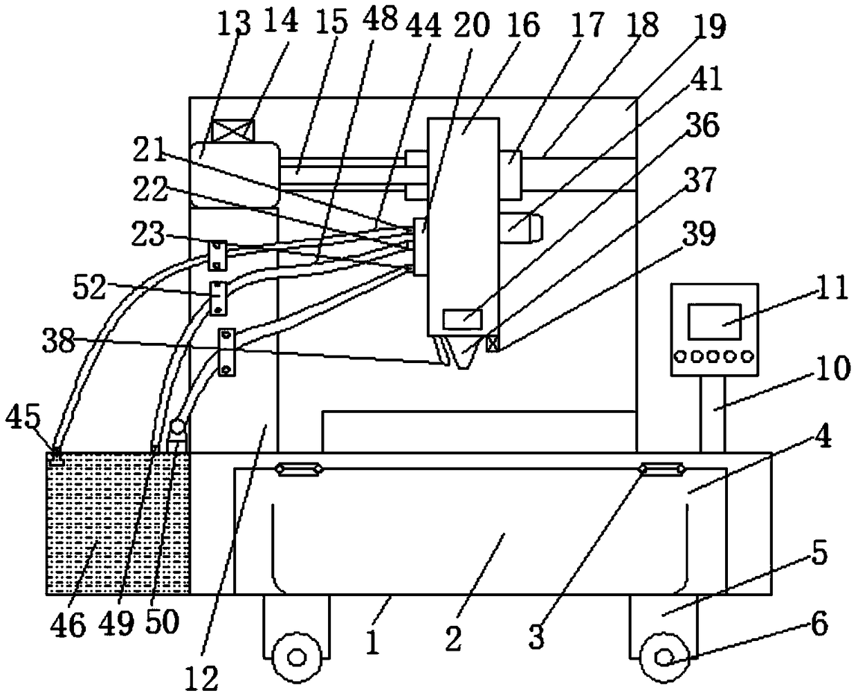 Adaptive focusing cutting head for kilowatt-class fiber laser cutting machine and operation method thereof