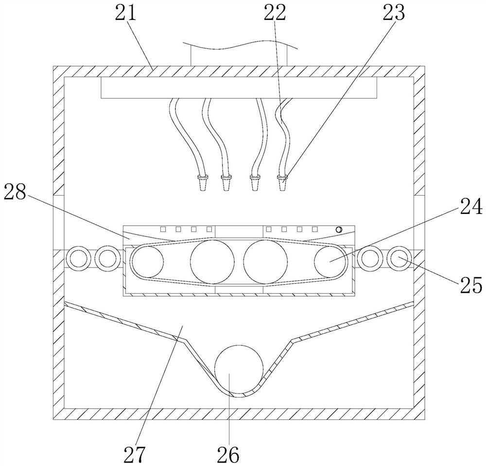 A double-sided sandblasting machine for stainless steel plates to resist bending stress