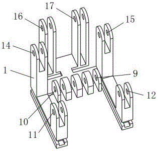 Sixteen-rod four-range-of-motion heavy-duty loading robot with multi-unit linear driving function