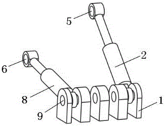 Sixteen-rod four-range-of-motion heavy-duty loading robot with multi-unit linear driving function