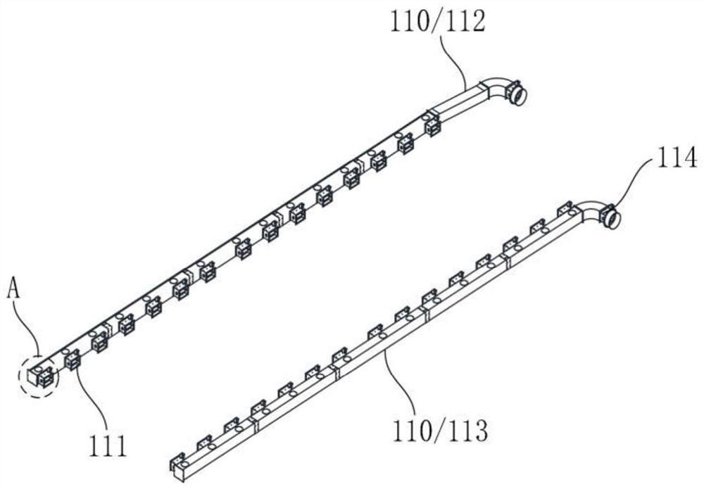 Air extraction and dust removal method and system for a large-format laser cutting machine tool