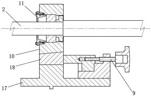 Internally meshed variable-tooth-thickness gear test bench