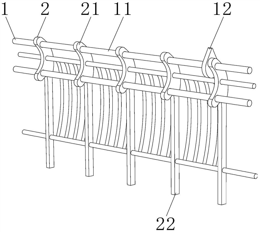 Self-cleaning device of pedestrian bridge handrail