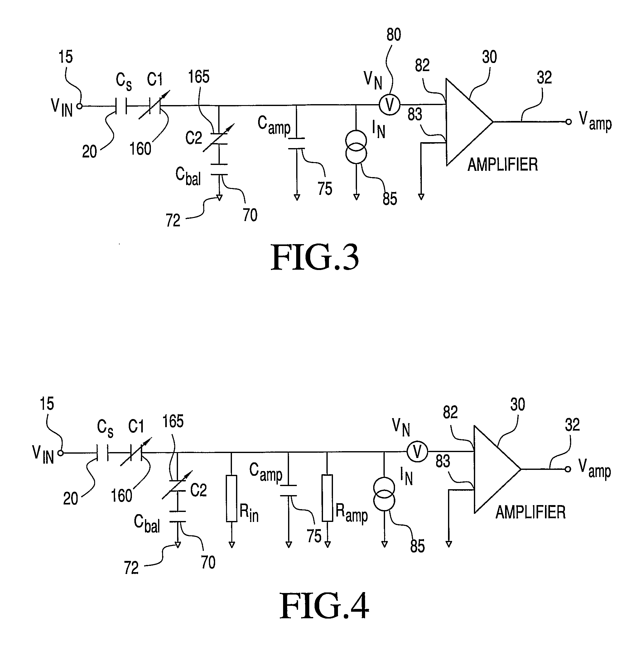 Amplifier Circuit and Method for Reducing Voltage and Current Noise