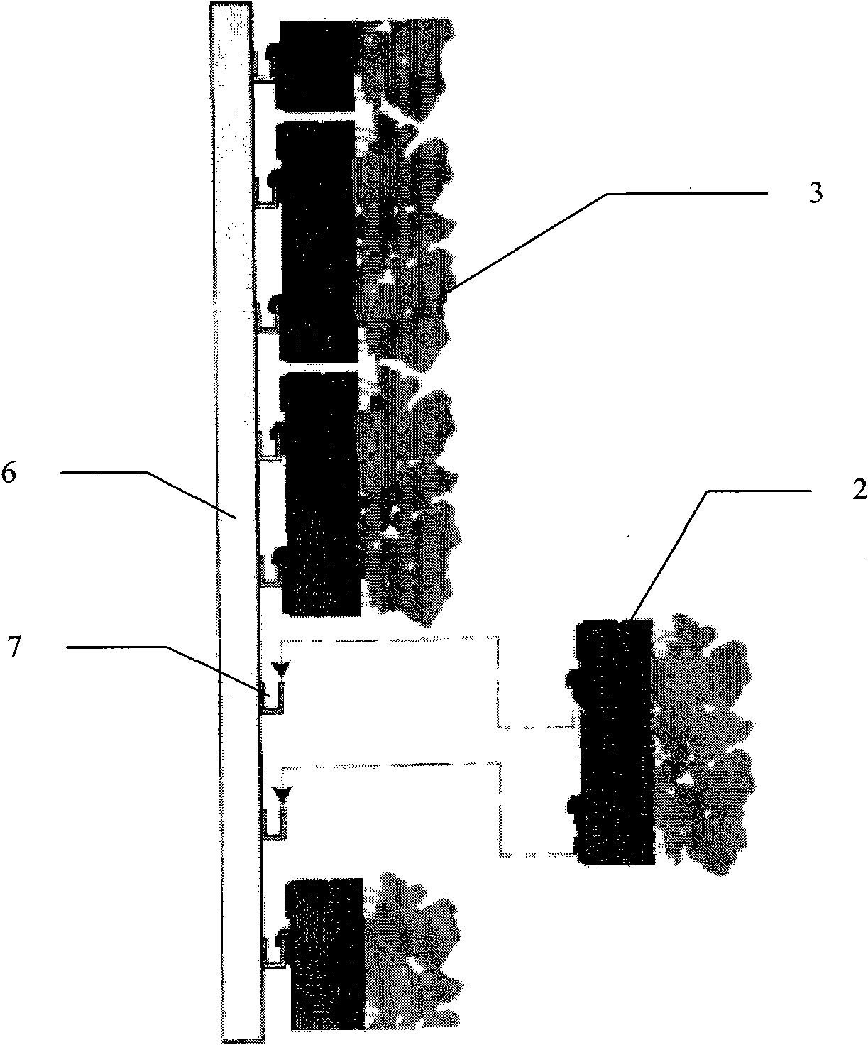 Garden ecological three-dimensional greening system for urban buildings