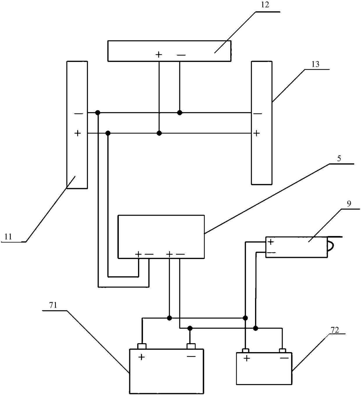 Rizhao full-angle wireless camera solar power supply and its power supply method