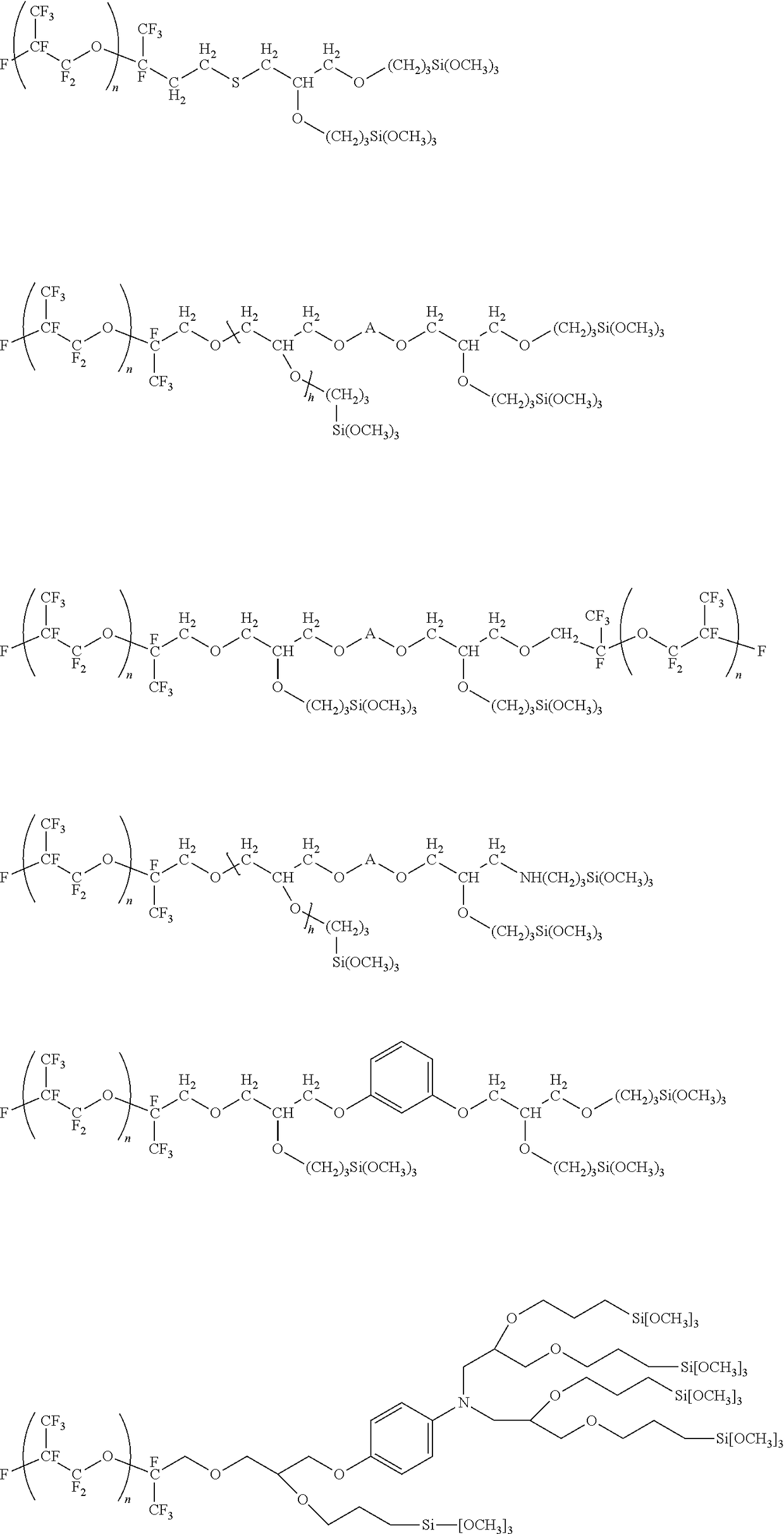 Polysilane compound containing perfluoro(POLY)ether group