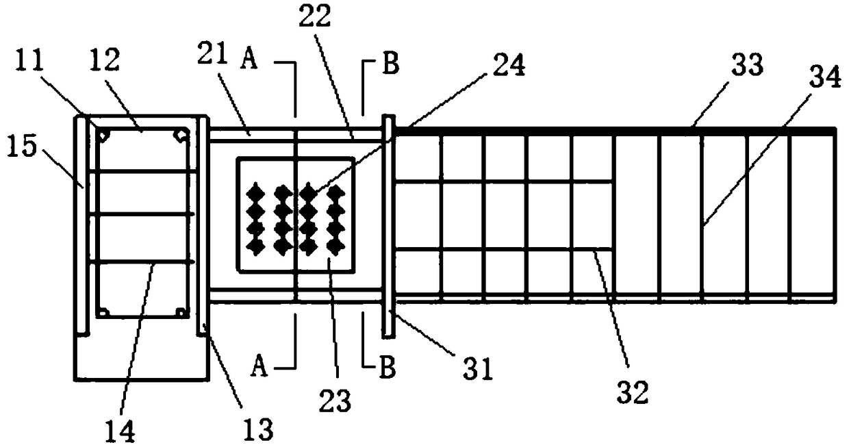 Fabricated concrete main beam and secondary beam joint and construction method