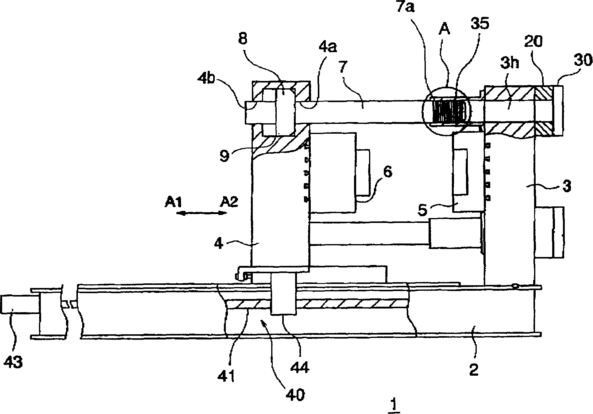 Mould clamping device