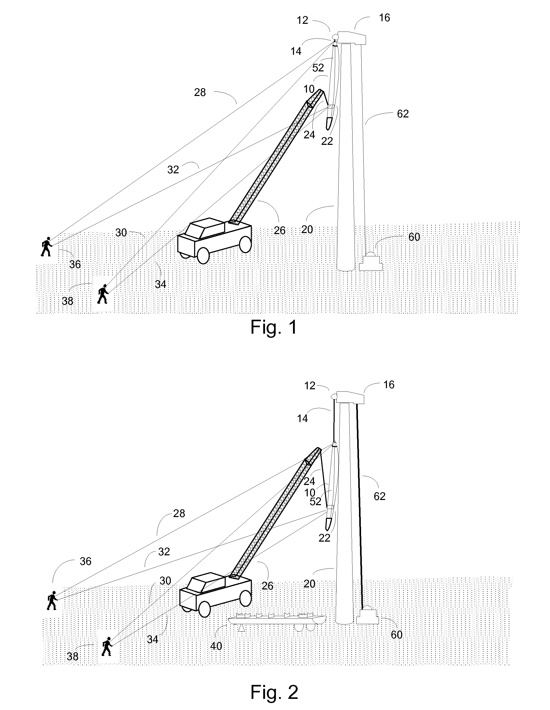 Method for lowering and raising a wind turbine blade