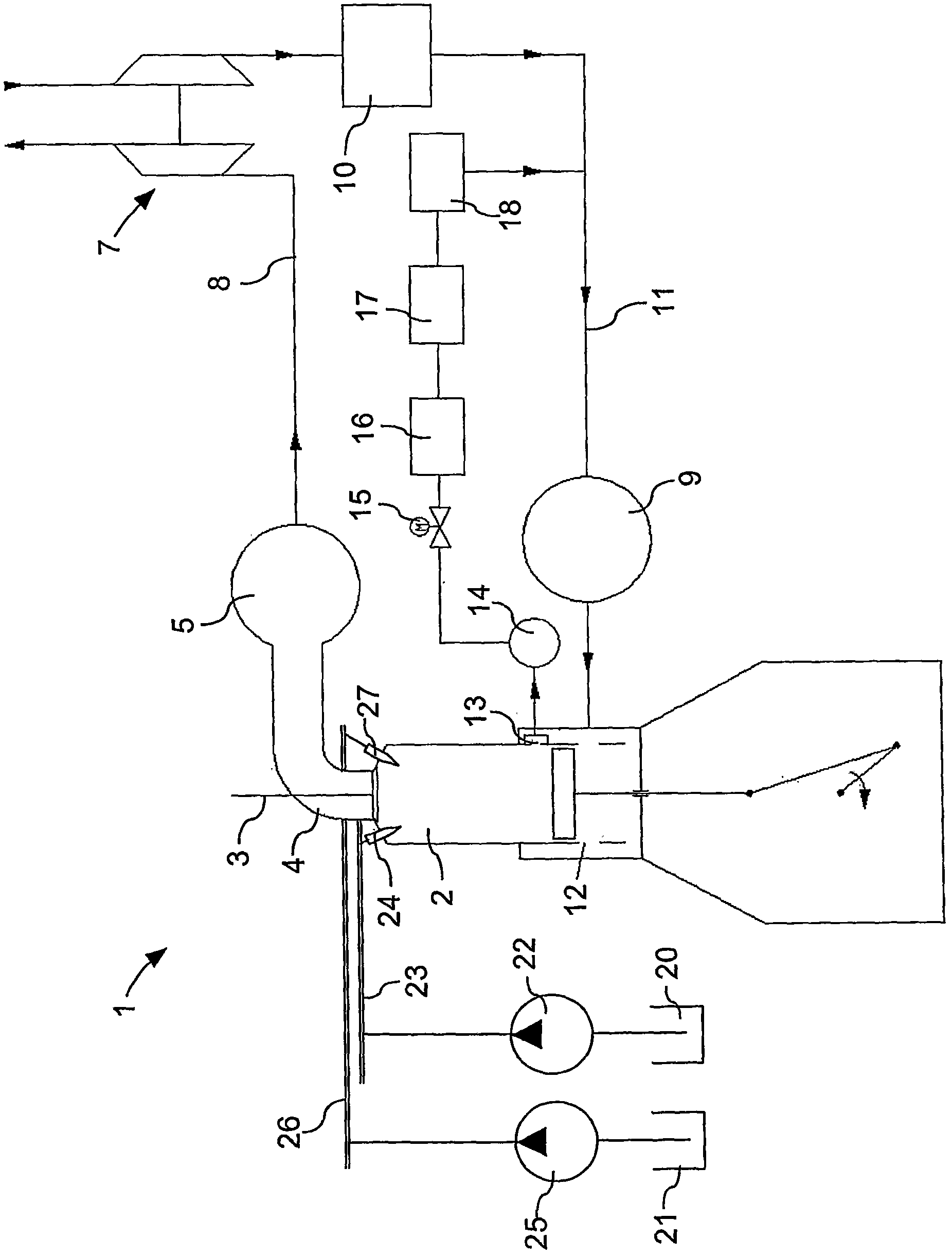 Large Turbocharged Two-Stroke Diesel Engine With Exhaust- Or Combustion Gas Recirculation And Method For Reducing NOx And Soot Emissions