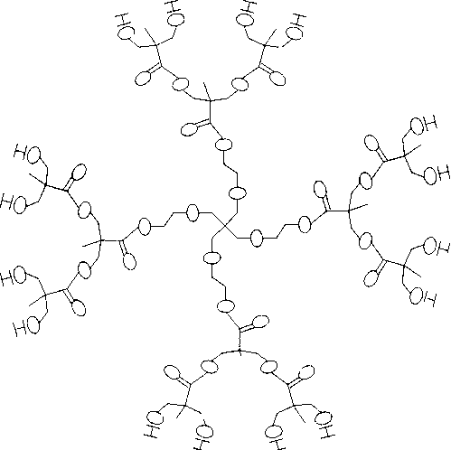 Double pole film with hyperbranched polymericcompound as the intermediate boundary layer and method of preparing the same