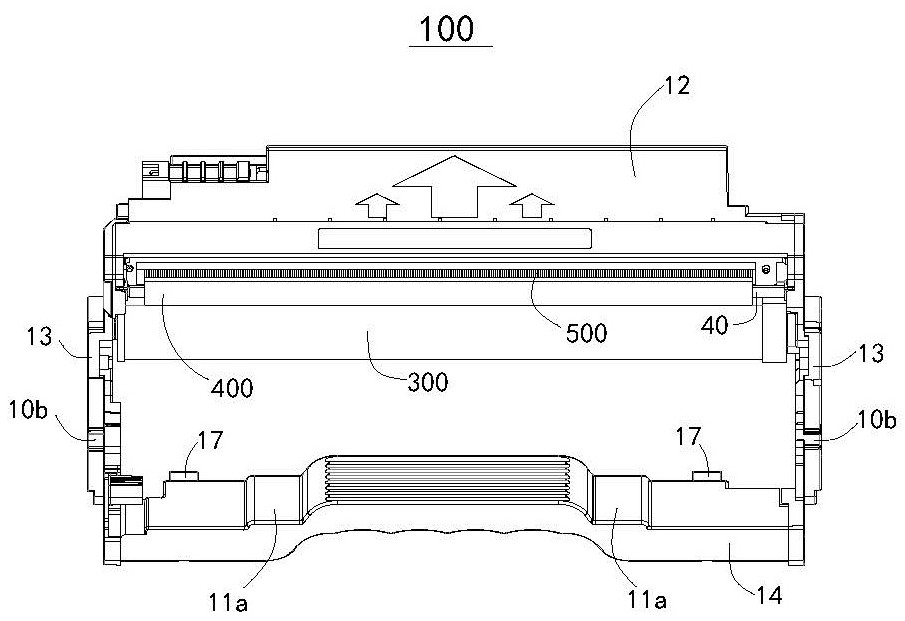 Drum frame, developing box and processing box