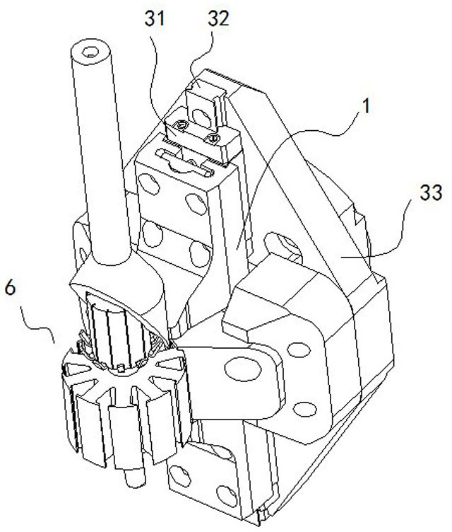 Telescopic motor rotor winding device