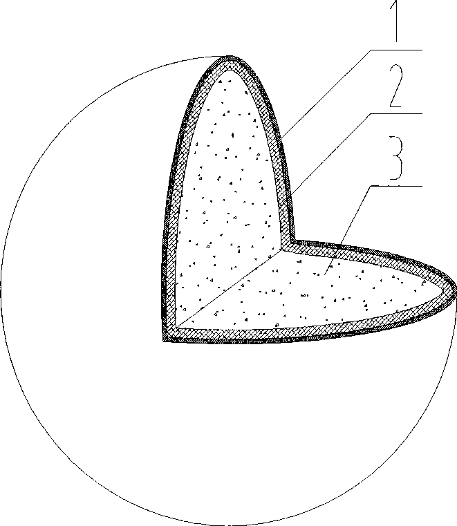 Thermoplastic resin membrane wrapping control-releasing fertilizer using sulfur as base coat