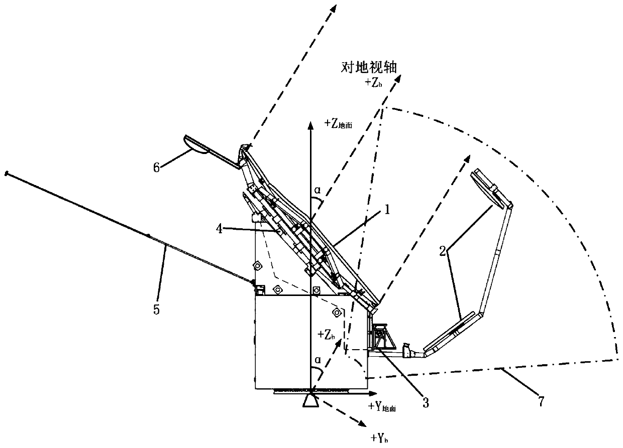 Stationary orbit real aperture microwave detecting satellite configuration