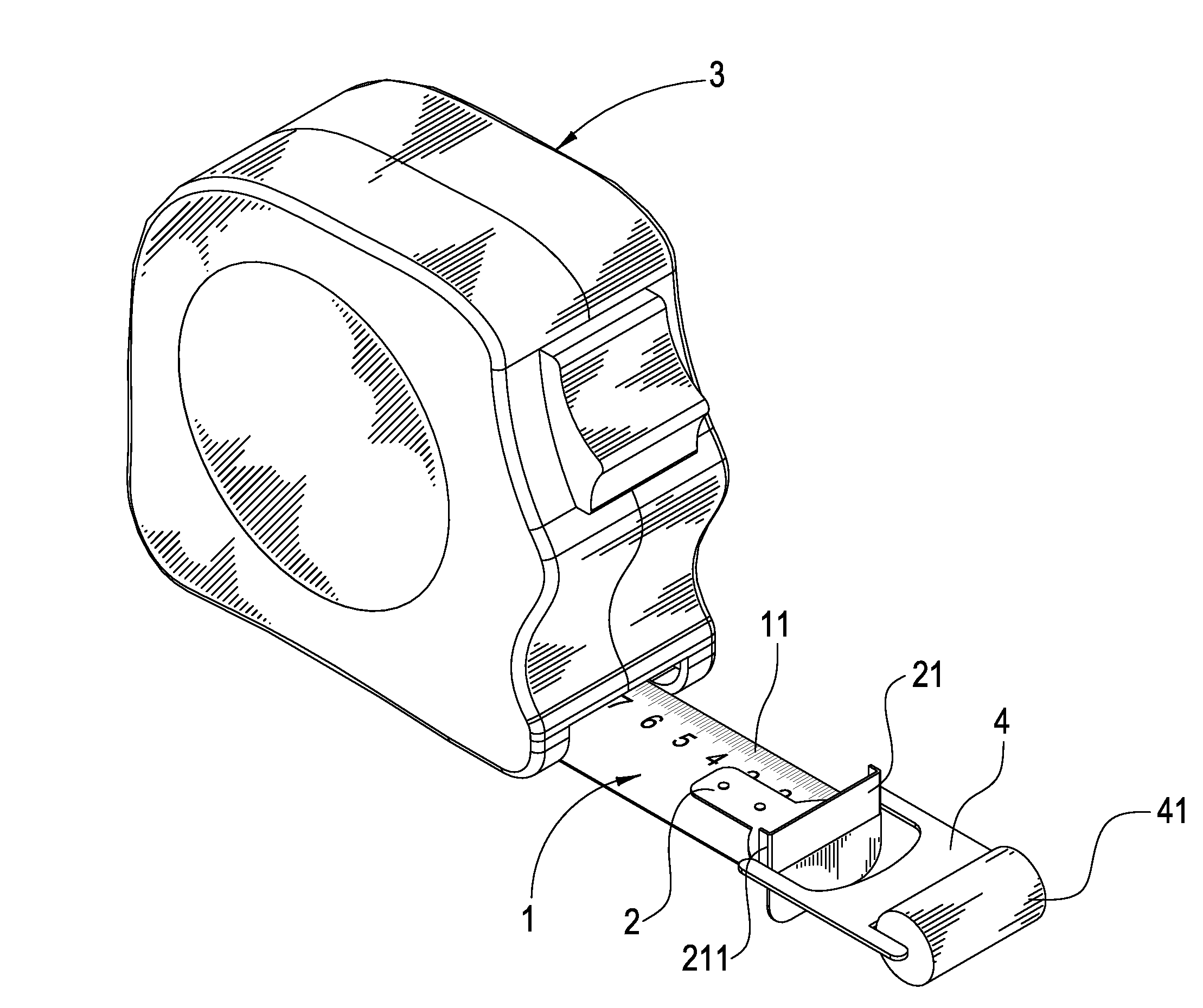 Structure for the head of measuring tape