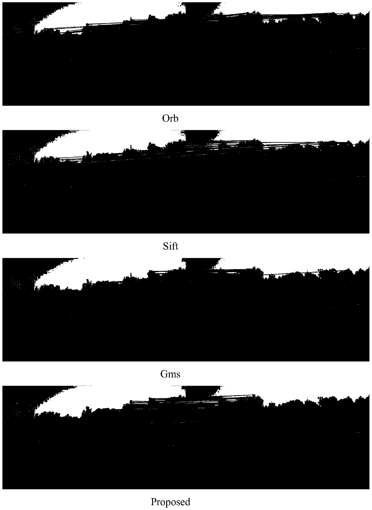 Image splicing method based on feature points, virtual reality system and camera