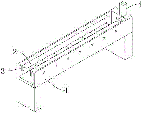 Fixed-length profile blanking device