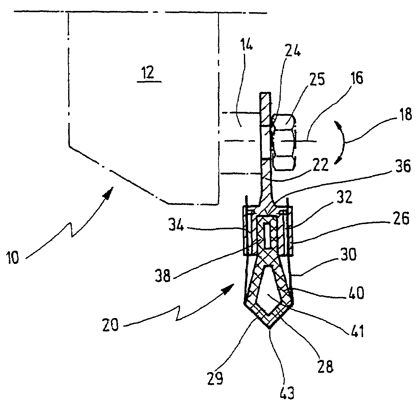 Grinding tool for a grinder with rotary oscillating drive