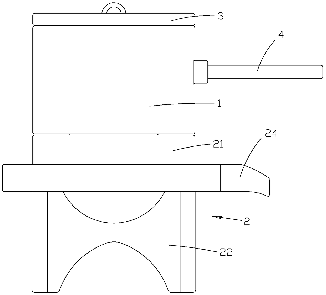 Detachable lower valve element for automatic water outlet tea set and automatic water outlet tea set thereof