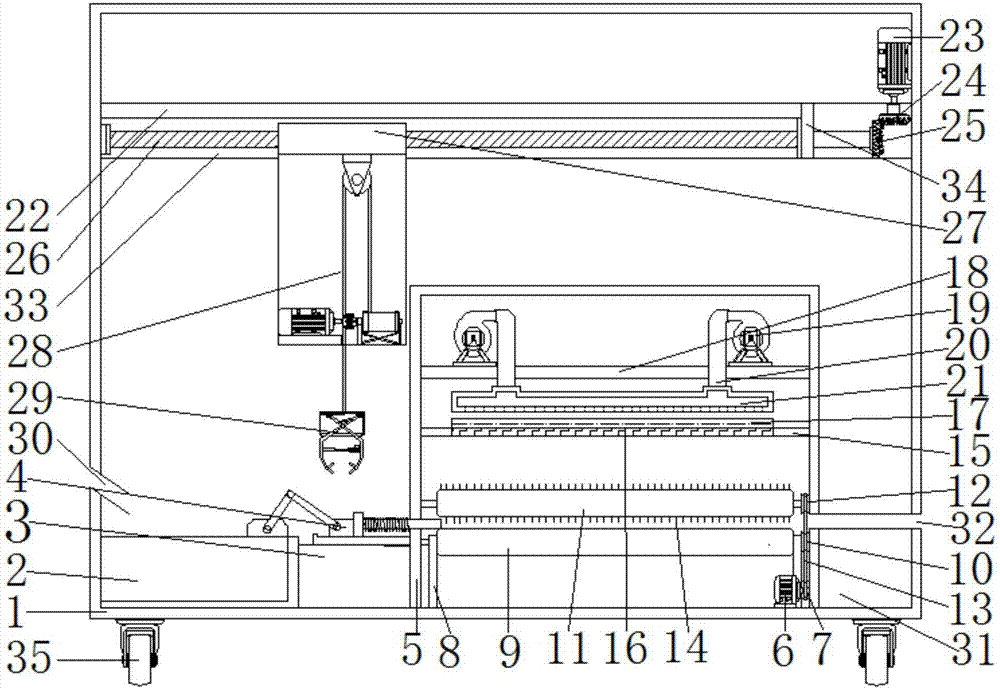 Automatic drying device for bamboo toy processing