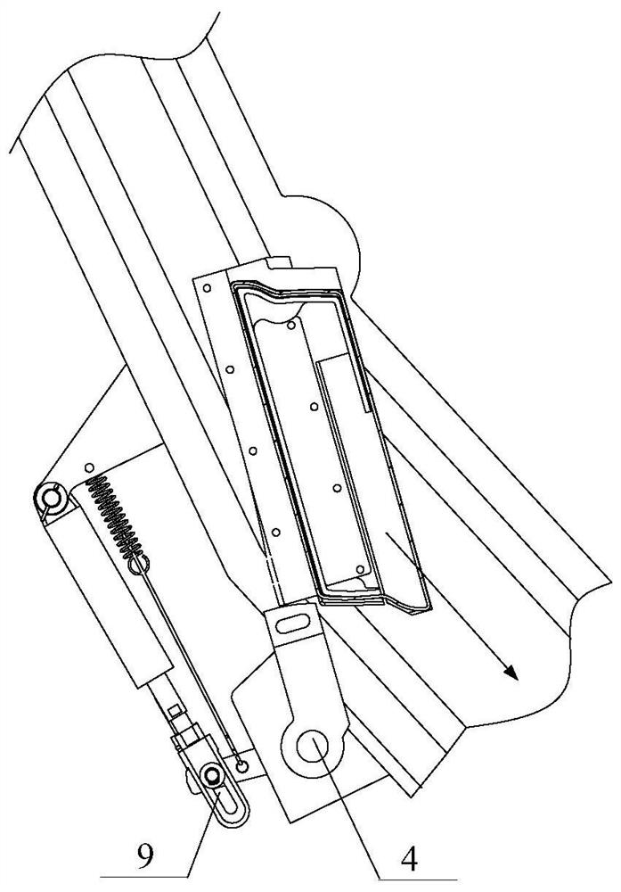 Safety protection device for preventing door plate from falling