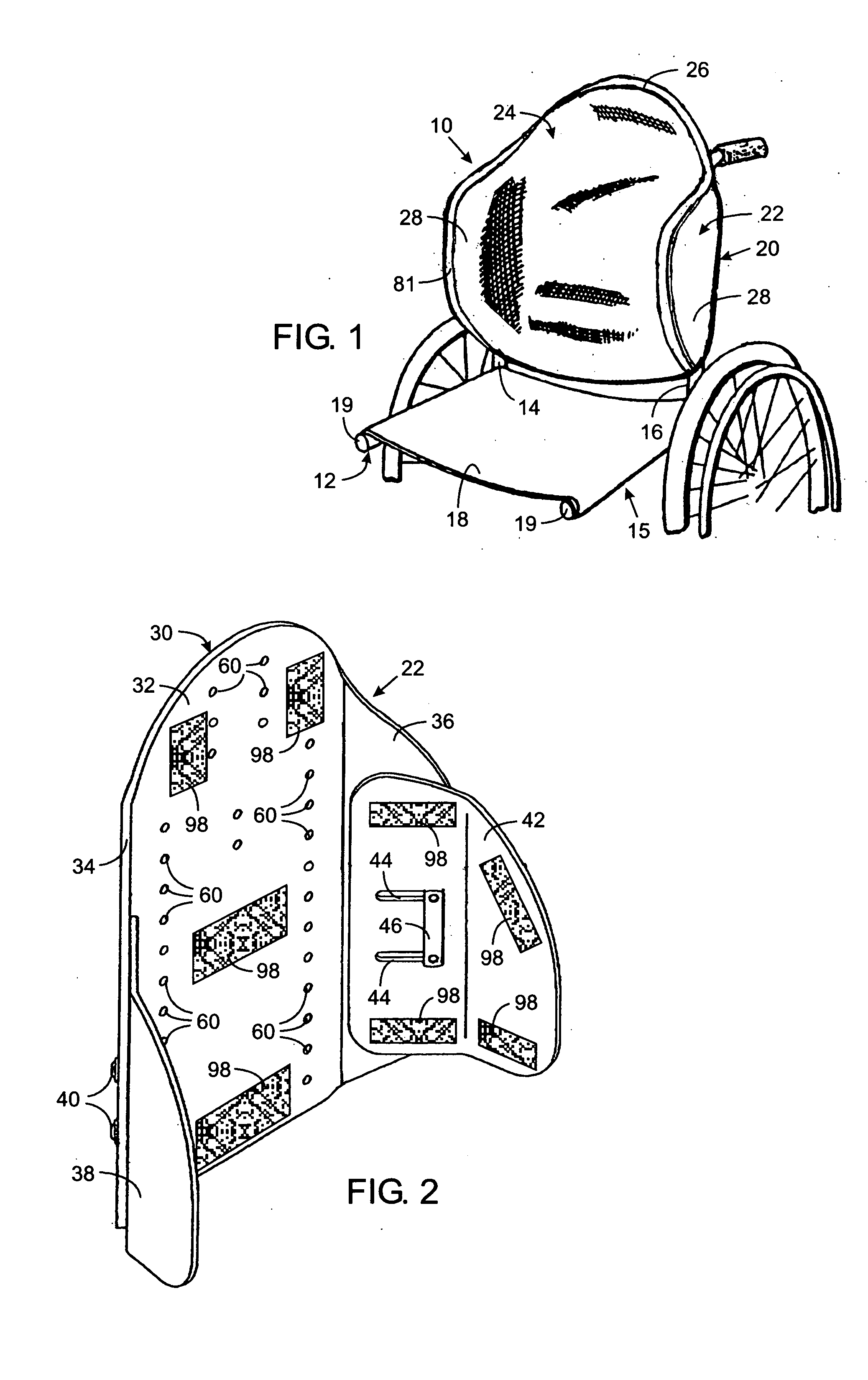 Adjustable seat back for a wheelchair