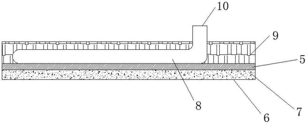 Solar floor heating device