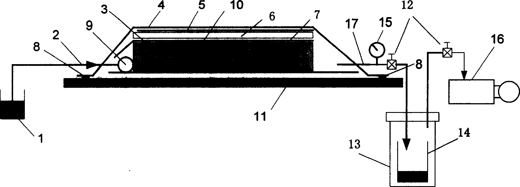 Method for fabricating non-woven fabric from flax and composite material