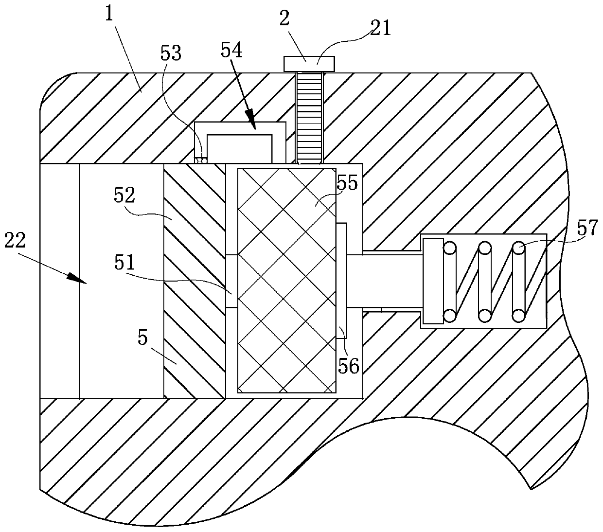 Novel rotary anti-swing valve