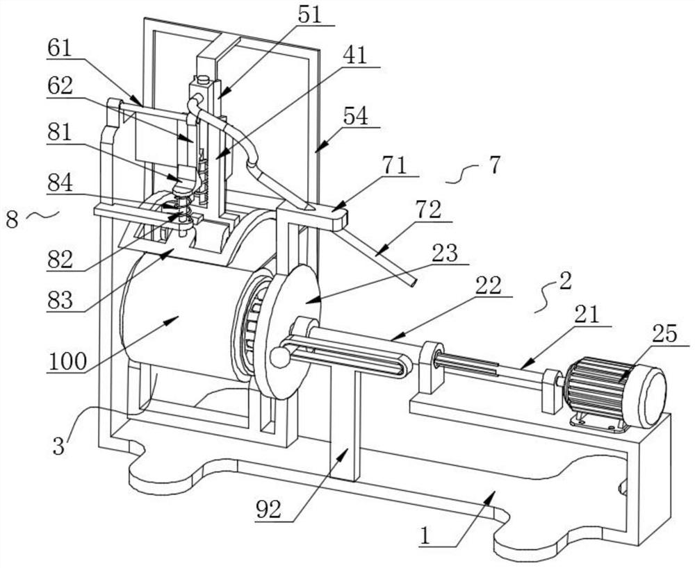 Finished product winding device for nanocrystalline film adhesive tape production