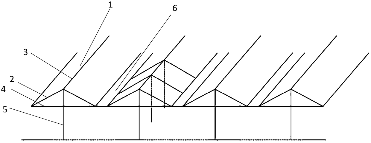 Greenhouse body structure for fruit tree rainproof cultivation