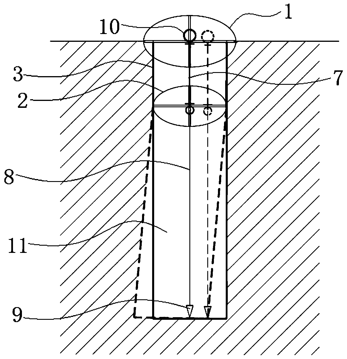 Pile hole perpendicularity detection tool and using method thereof