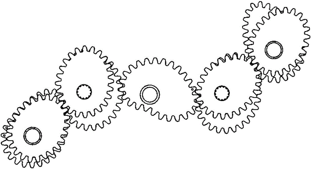 Double planet carrier type non-circular elliptical gear planetary gear set pot seedling transplanting mechanism