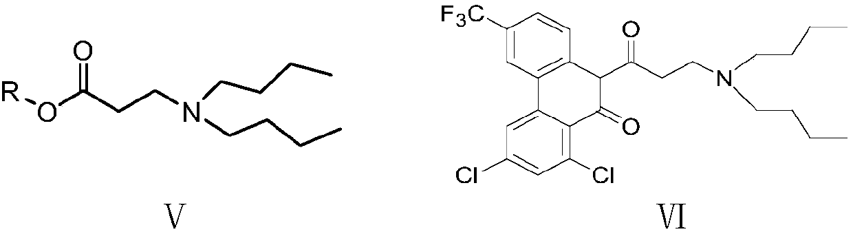 Preparation method of halofantrine hydrochloride