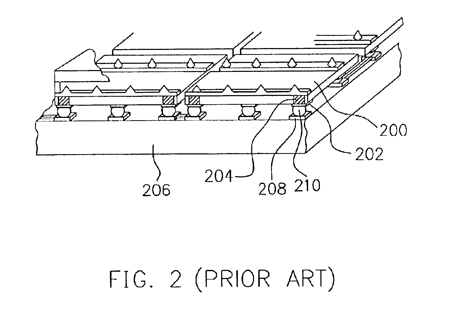 Package structure of organic electroluminescence panel